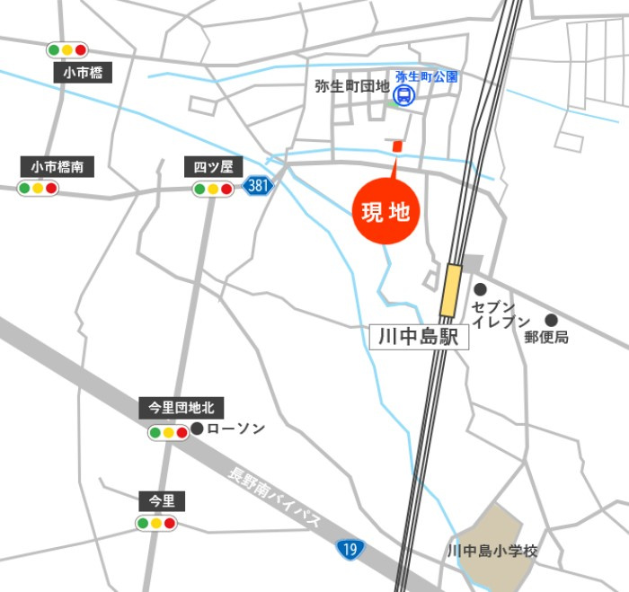 東邦ピュアコート四ツ屋Ⅳ（4）3期　1号地の地図