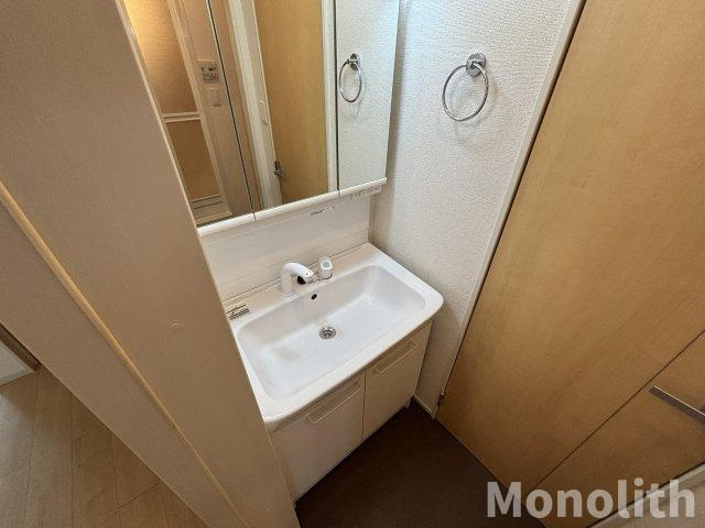 ハーベストコートAの洗面所