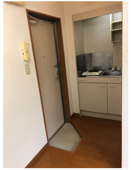 ライフピアバイオレットの玄関