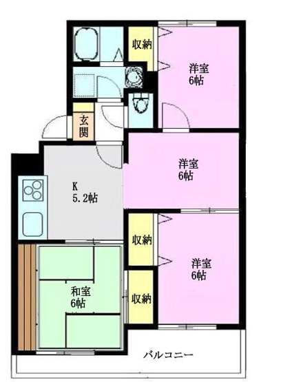 【間取り】 | レインボーパークA