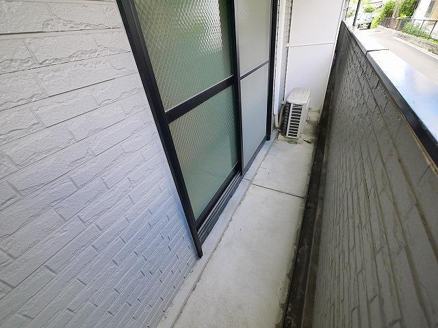 アエル宝来のバルコニー|外からの目が気にならないバルコニーで洗濯物が干せます