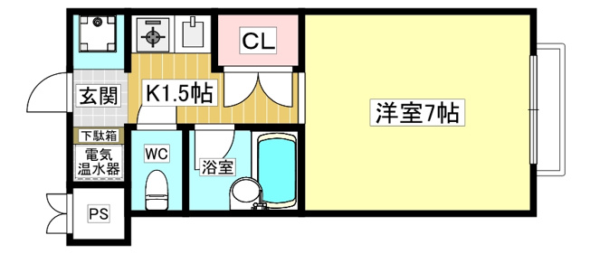 【間取り】 | サンライト仁川