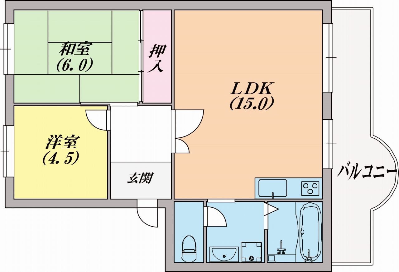 メゾン北鈴の間取り