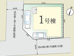 『八王子市新築戸建て』八王子市高尾町1747【仲介手数料無料】　　１期の区画図|～仲介手数料無料☆八王子ひなた不動産～八王子市高尾町　新築戸建て