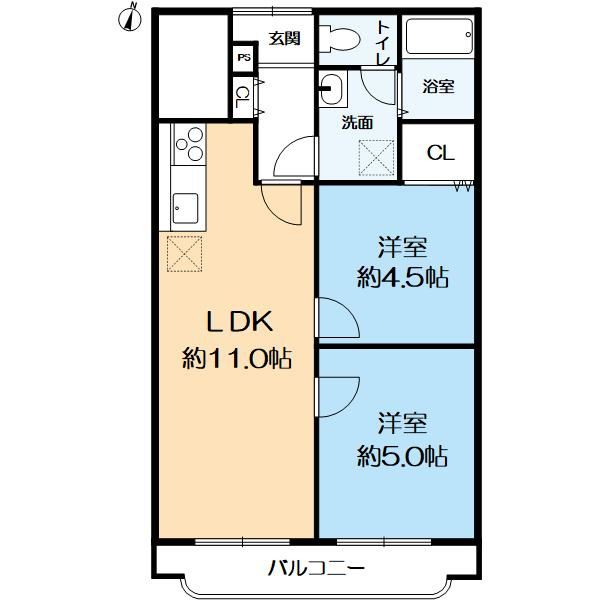シャンボール豊中の間取り