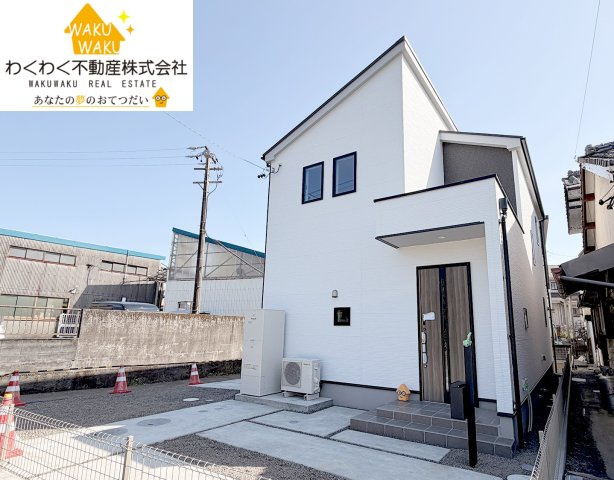 島田市御仮屋町／　新築戸建の前面道路含む現地写真