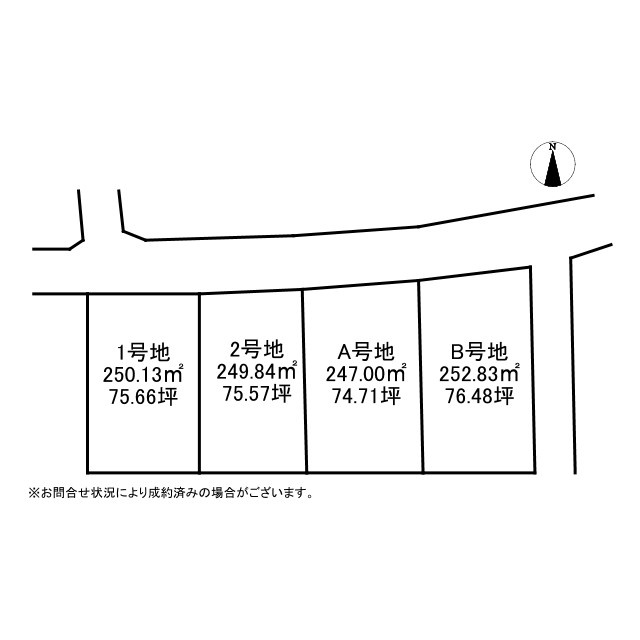 西条市樋之口　A号地の土地図