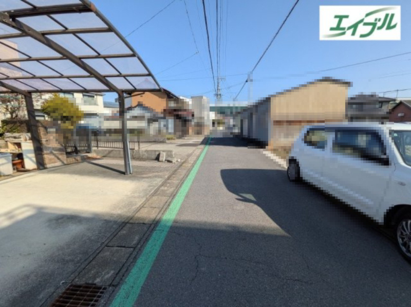 小牧市元町１丁目　売地の前面道路含む現地写真|前面道路含む現地写真です