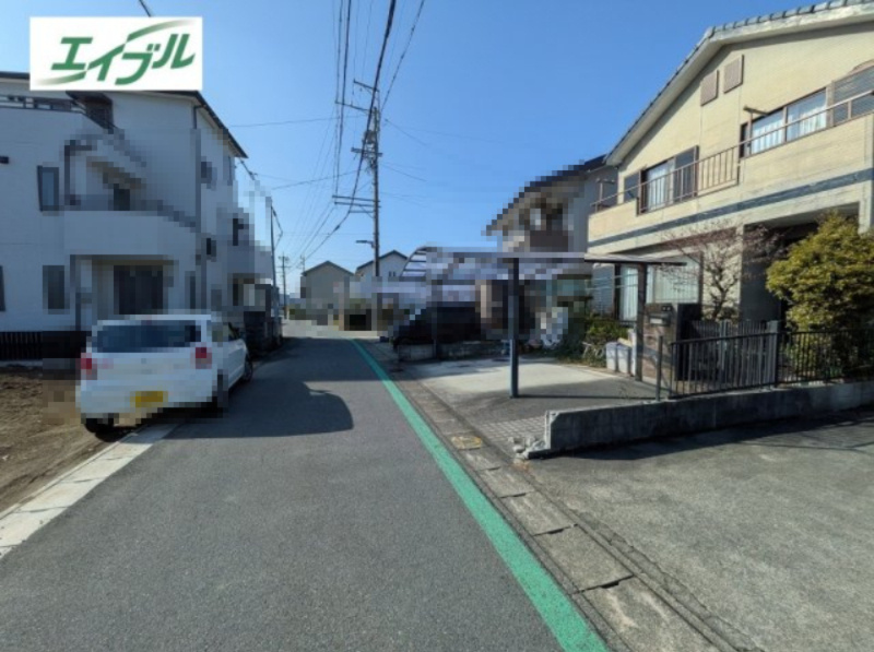 小牧市元町１丁目　売地の前面道路含む現地写真|前面道路含む現地写真です