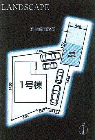 青梅市木野下2丁目　新築戸建全1棟の区画図