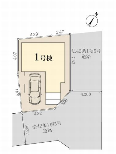 【区画図】 | 【仲介手数料０円】相模原市南区上鶴間本町6丁目　新築一戸建て | 相模原市南区上鶴間本町6丁目　新築一戸建て