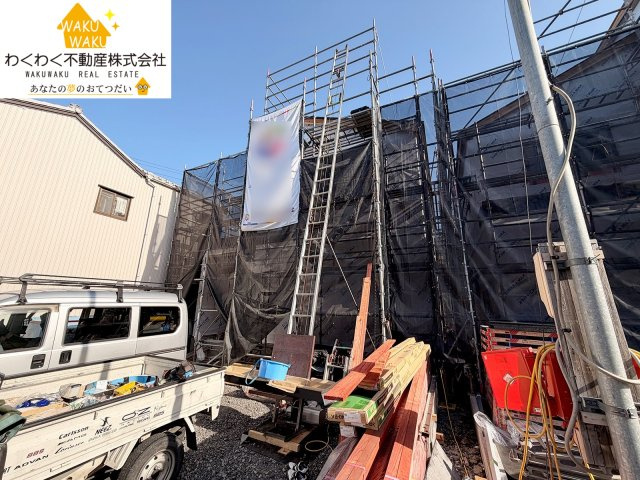 島田市金谷泉町／　新築戸建の外観|2号棟　2026.3.5撮影