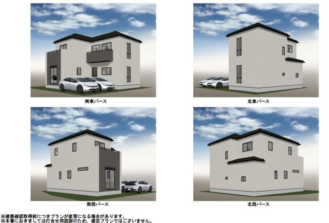 狭山市南入曽　建築条件付売地の外観パース|期間限定でカラーセレクトのご相談も可能です！