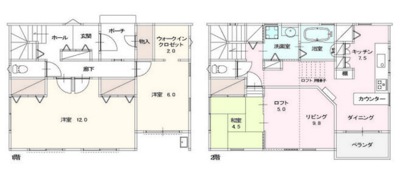 【中古戸建】伊勢崎市連取元町の間取り|■間取り