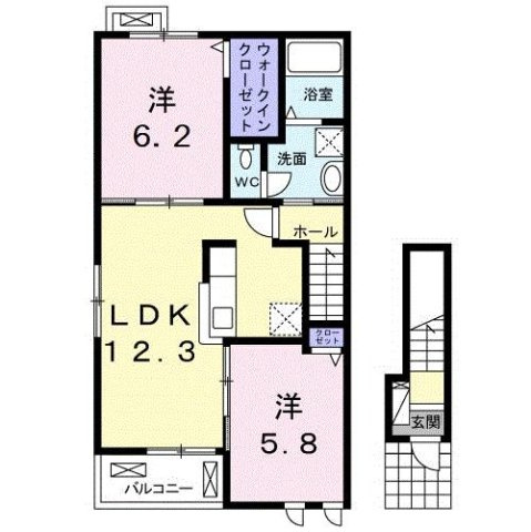 【間取り】 | カンタービレ西浜Ⅰ