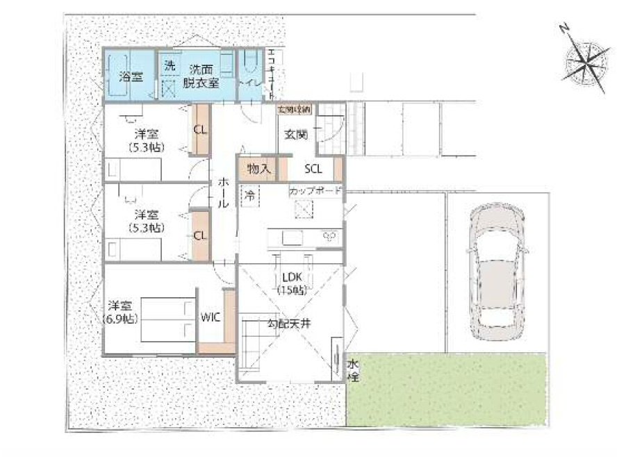 【新築戸建】伊勢崎市境下武士の間取り|■間取り