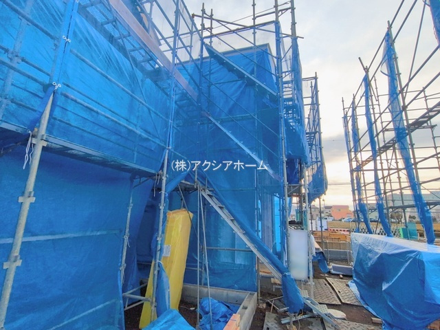 所沢市東狭山ケ丘3丁目・全５棟　新築一戸建　2号棟の外観|現地写真　2026年1月26日撮影