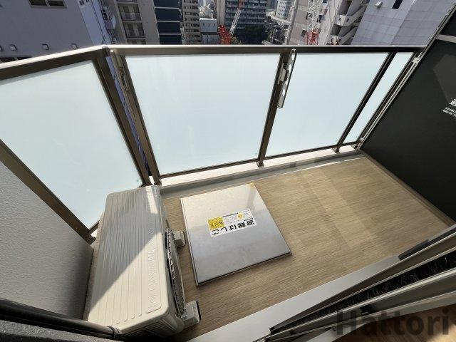 セレニテ夕陽丘エクラのバルコニー