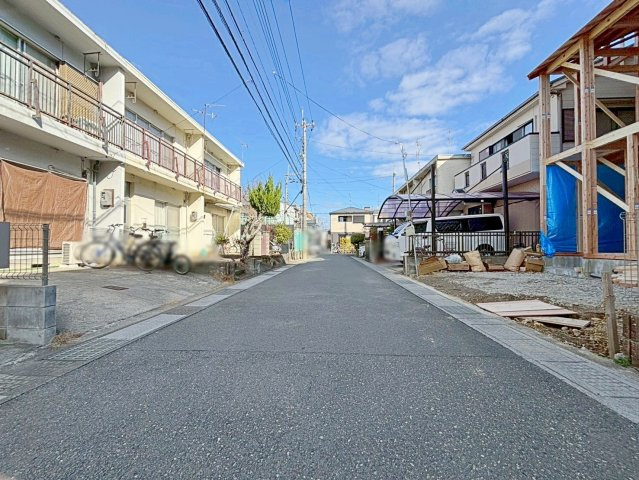 今里更ノ町の前面道路含む現地写真|前道は５ｍと見通しが良好！
実際に現地の様子を見てみませんか？（R8.2撮影）