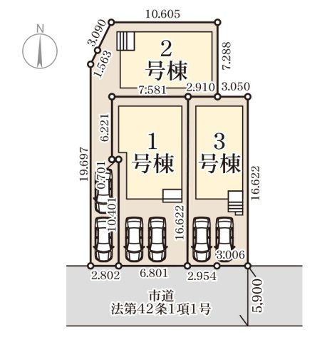 福岡市南区長住5丁目第8-3棟（3号棟）の間取り