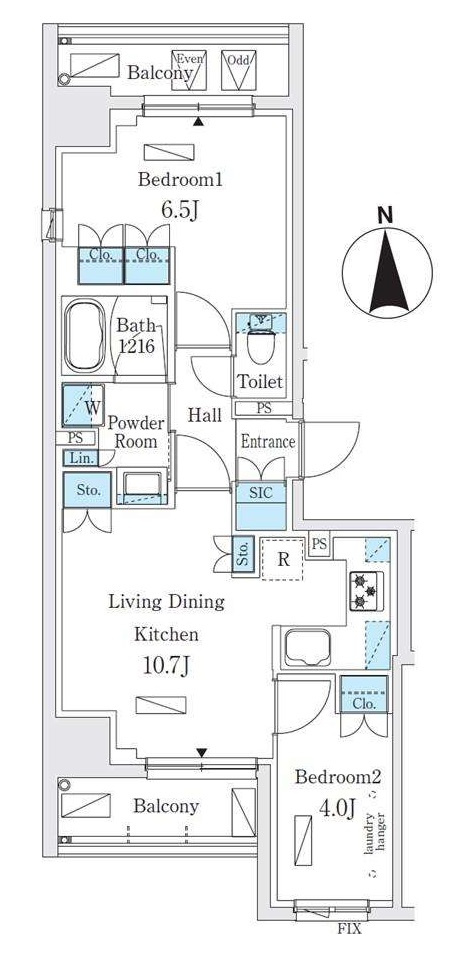 ジオエント秋葉原の間取り