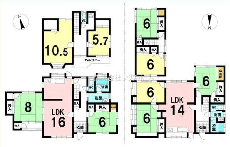 【中古戸建】伊勢崎市山王町の間取り|■間取り図｜敷地面積：765.37（約231.52坪）　建物面積：123.80（約37.44坪）