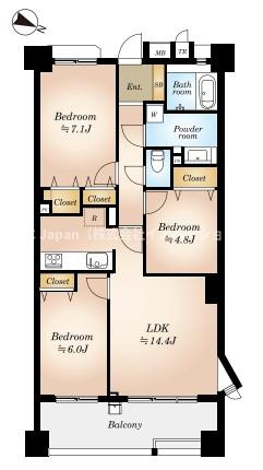 リリーベル墨田リバーコーストの間取り
