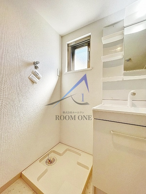 長崎清水レジデンスの設備|洗濯機置き場です。