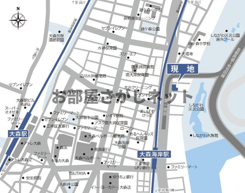 ルフォンブランシェ品川南大井【おとり物件なし】#学生・社会人にオススメ！初期費用分割払いOK！の地図