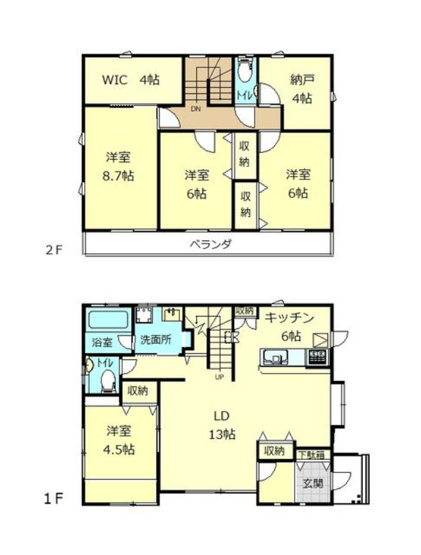 【間取り】 | 伊勢崎市茂呂町　中古住宅