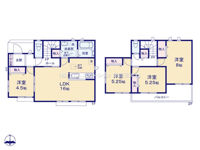 【間取り】 | アトムセレクト船橋市大穴北8丁目508番　A号棟