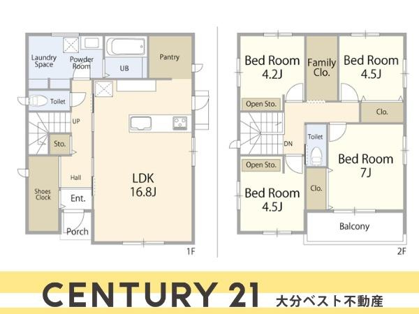 AG-HOUSE　古ヶ鶴　A棟の間取り|※図面と現況が異なる場合は現況を優先。