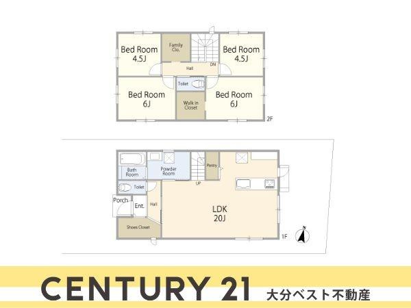 AG-HOUSE　花津留　B棟の間取り|※図面と現況が異なる場合は現況を優先させていただきます。
