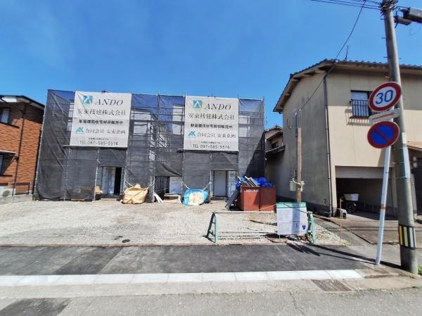 AG-HOUSE　花津留　B棟の前面道路含む現地写真|前面道路含む現地(2026年4月撮影)