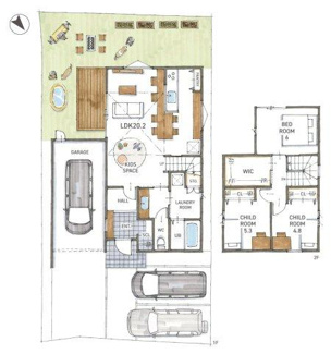 【間取り】 | 守山市播磨田町　中古戸建