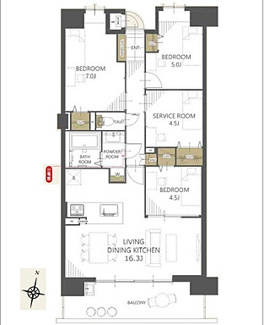 【間取り】 | ヴェルディこころ