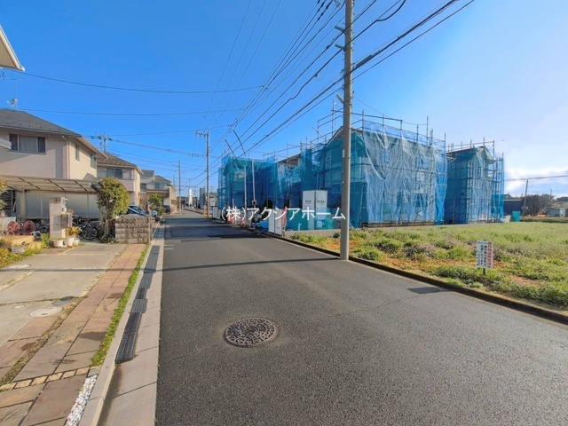 所沢市東狭山ケ丘3丁目・全5棟　新築一戸建　4号棟の前面道路含む現地写真|現地写真（2026年3月27日撮影）