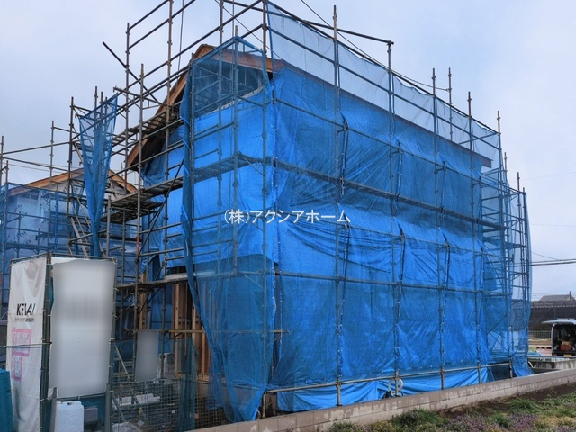 所沢市東狭山ケ丘3丁目・全5棟　新築一戸建　4号棟の外観|現地写真（2026年3月3日撮影）
