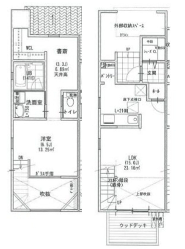 リーブルシャンブレット　Ｃの間取り