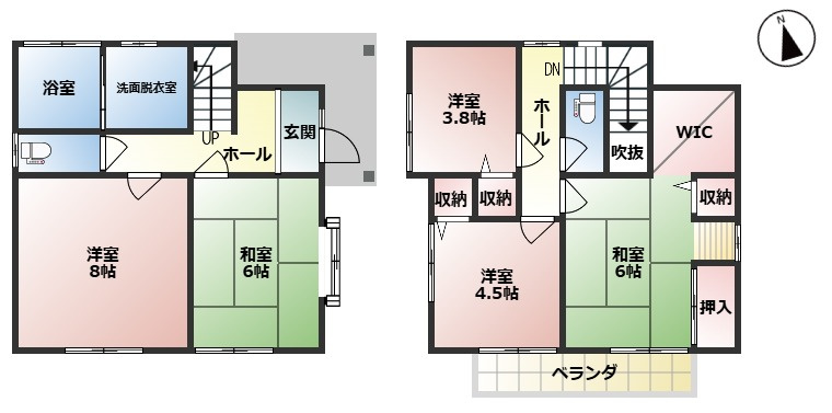 藤岡市鬼石　中古1200の間取り