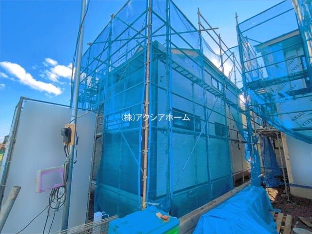 所沢市東狭山ケ丘3丁目・全５棟　新築一戸建　5号棟の前面道路含む現地写真|現地写真（2026年2月18日撮影）