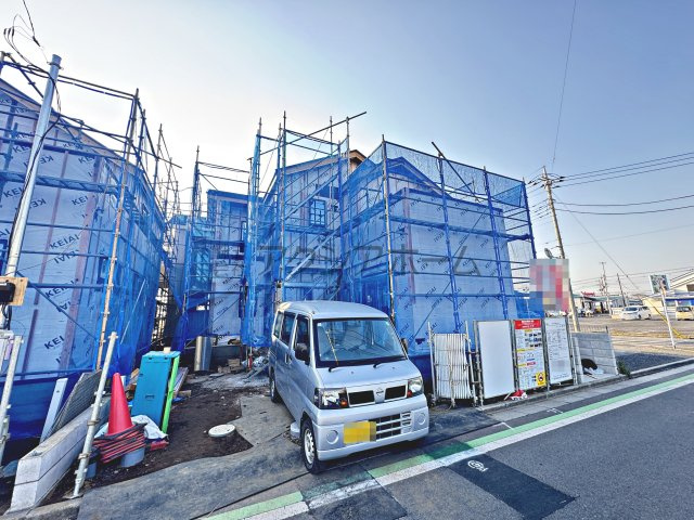 所沢市東狭山ケ丘3丁目・全５棟　新築一戸建　5号棟の前面道路含む現地写真|現地写真　2026年1月26日撮影