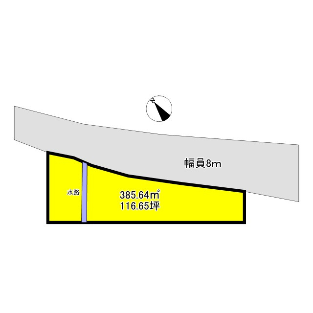 日立市石名坂土地（B）の区画図