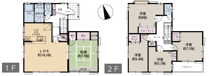 上永谷と下永谷あるけど中永谷はないのはなぜ？【リフォーム／港南区下永谷2丁目中古戸建】の間取り