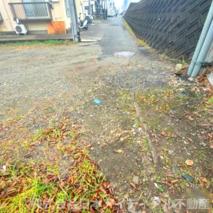 売地　柏市旭町4丁目の前面道路含む現地写真