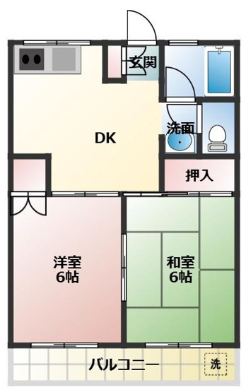 【間取り】 | ハイツ寿