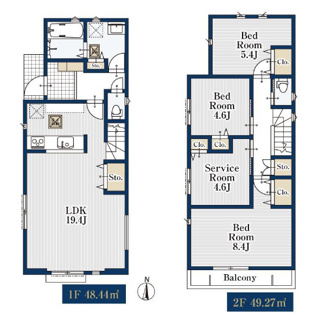  | 【名古屋市北区成願寺1丁目2−15新築戸建1号棟】✨️仲介手数料無料✨️城北小学校・北陵中学校