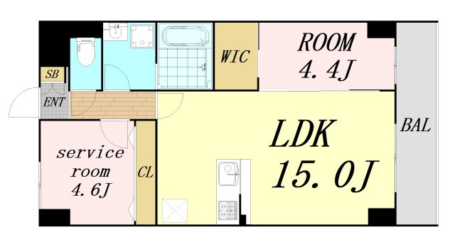 GROOVE豊中レジデンス　仲介手数料無料の間取り
