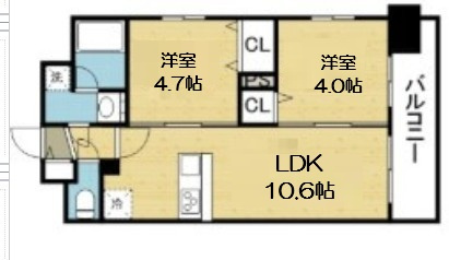 【間取り】 | スプランディッド玉造DUE