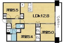 【間取り】 | スプランディッド玉造DUE